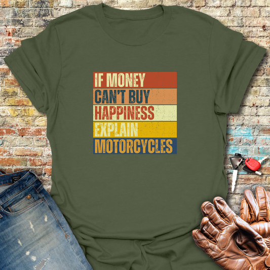 Happiness Block T-Shirt - Military Green