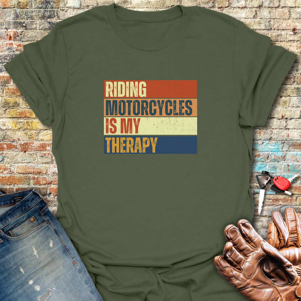 Therapy Block T-Shirt - Military Green
