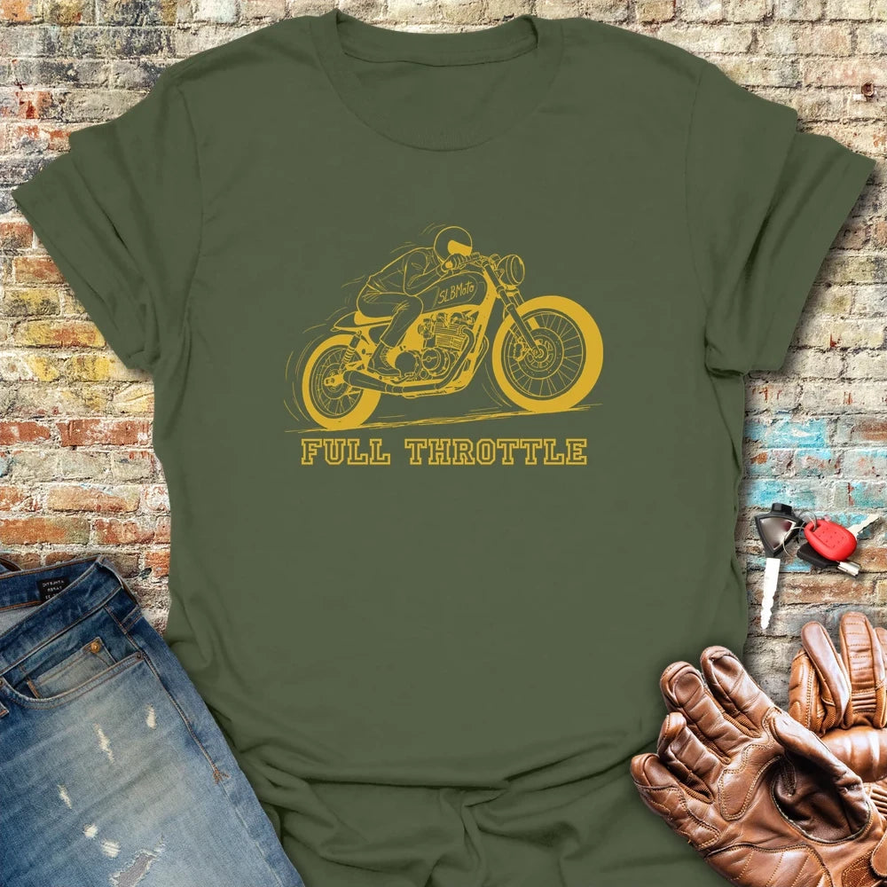Full Throttle T-Shirt - Military Green