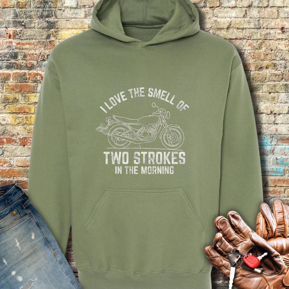 Two Strokes Hoodie - Military Green