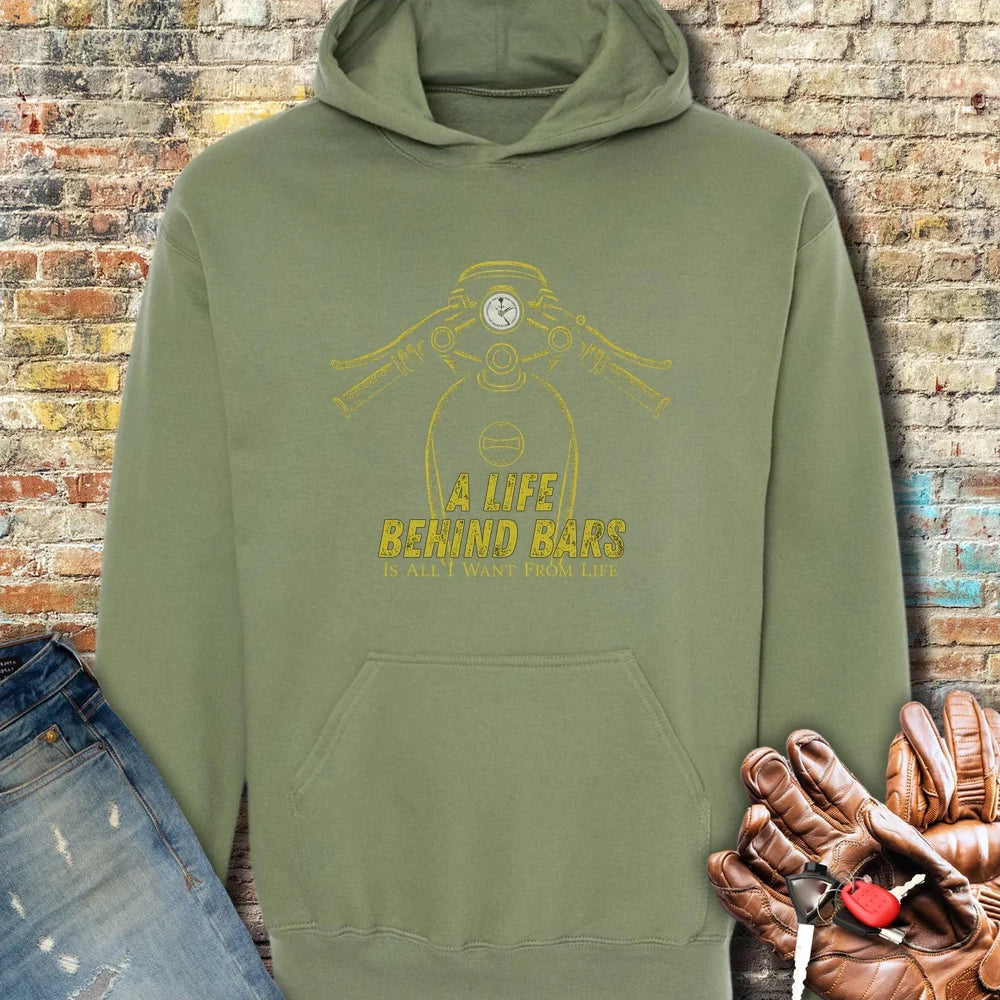 Life Behind Bars Hoodie - Military Green