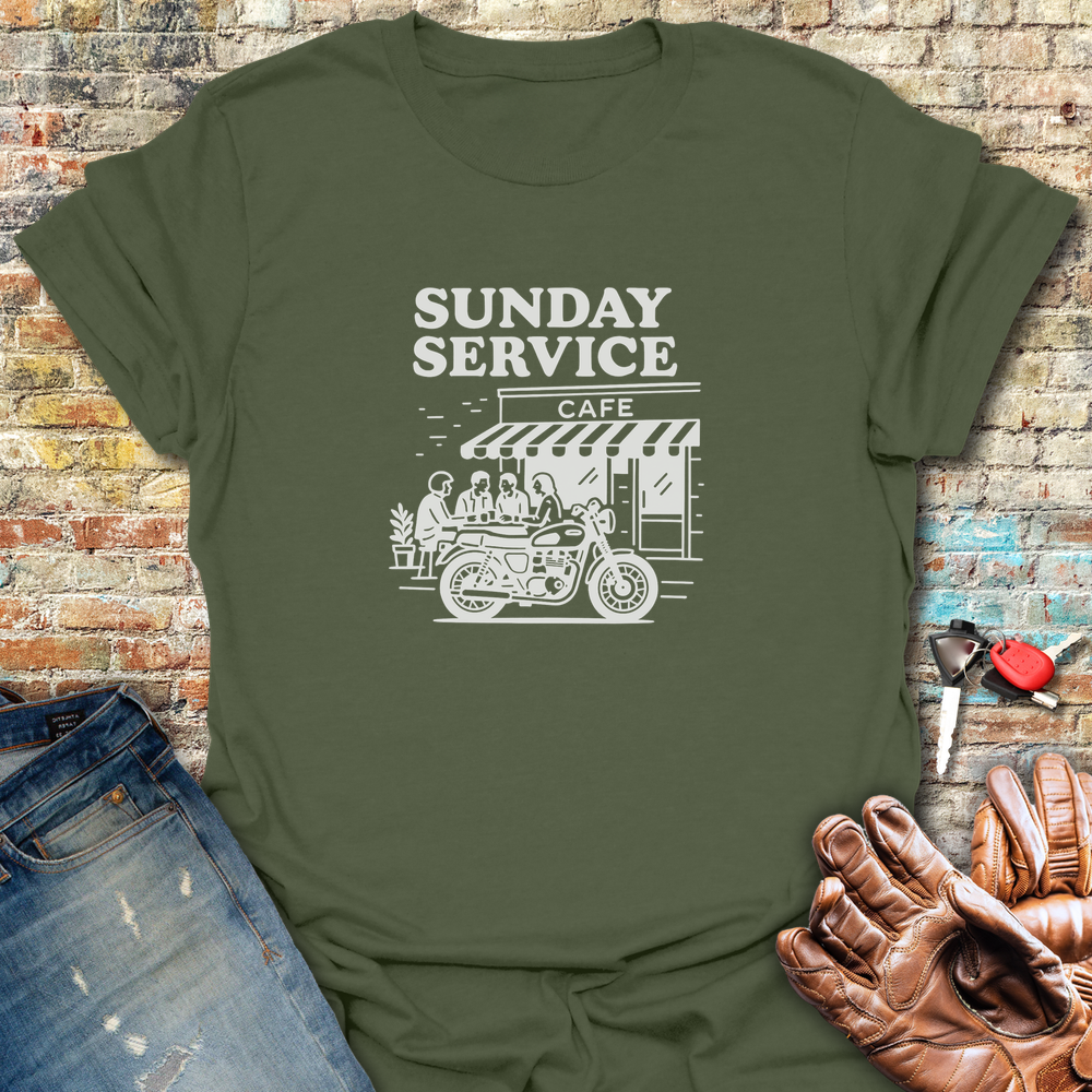 Coffee Run T-Shirt - Military Green