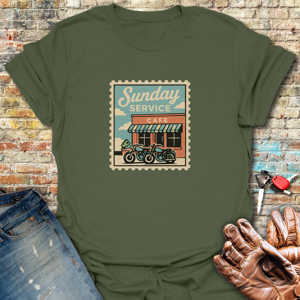 Sunday Service T-Shirt - Military Green