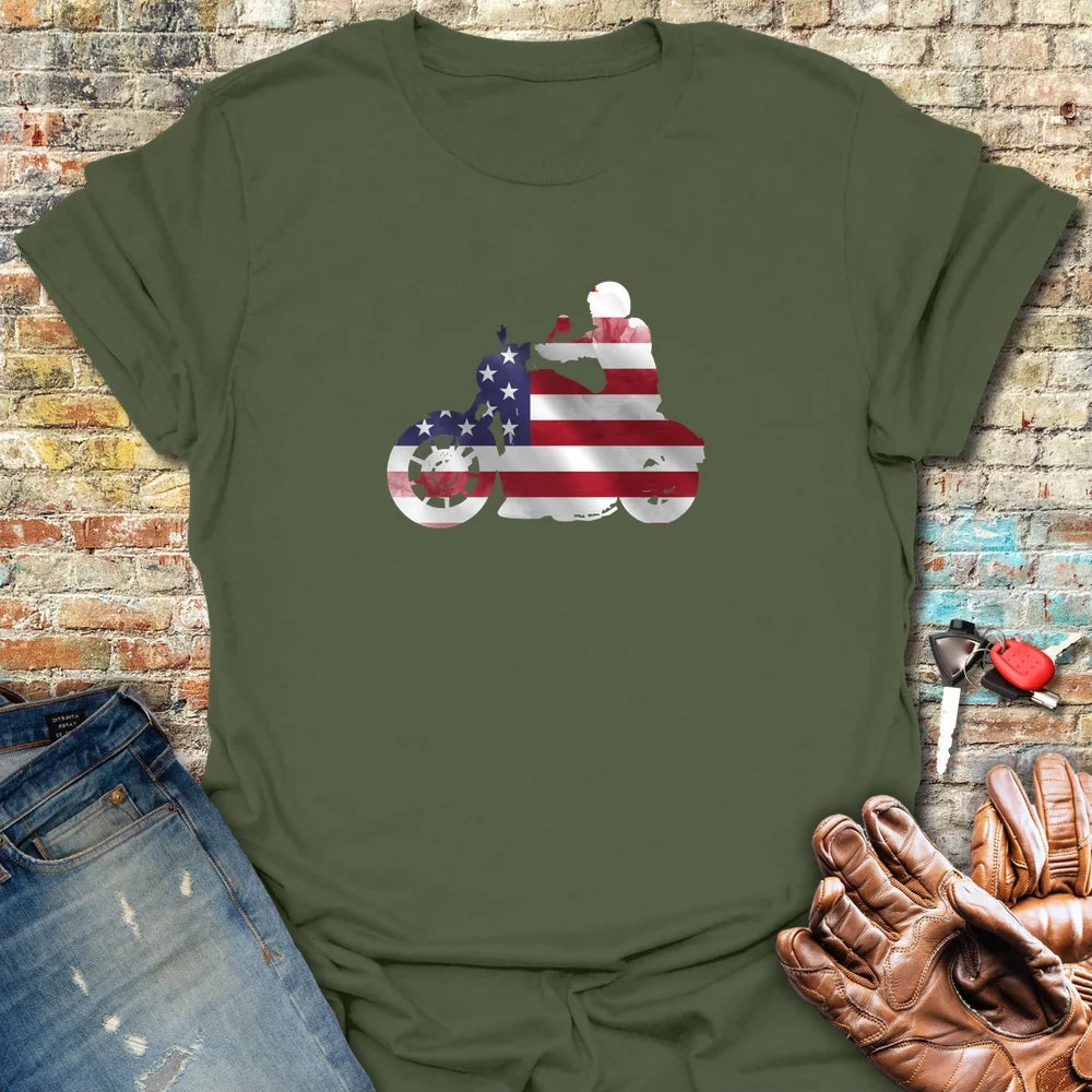 Old Glory T-Shirt - Military Green