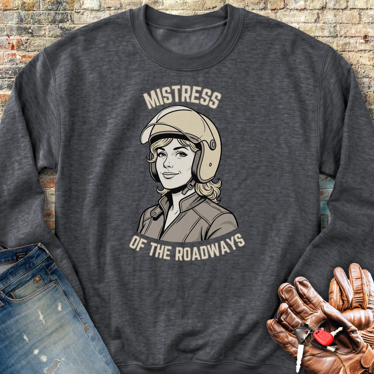 Mistress of the Roadways Sweatshirt - Dark Heather