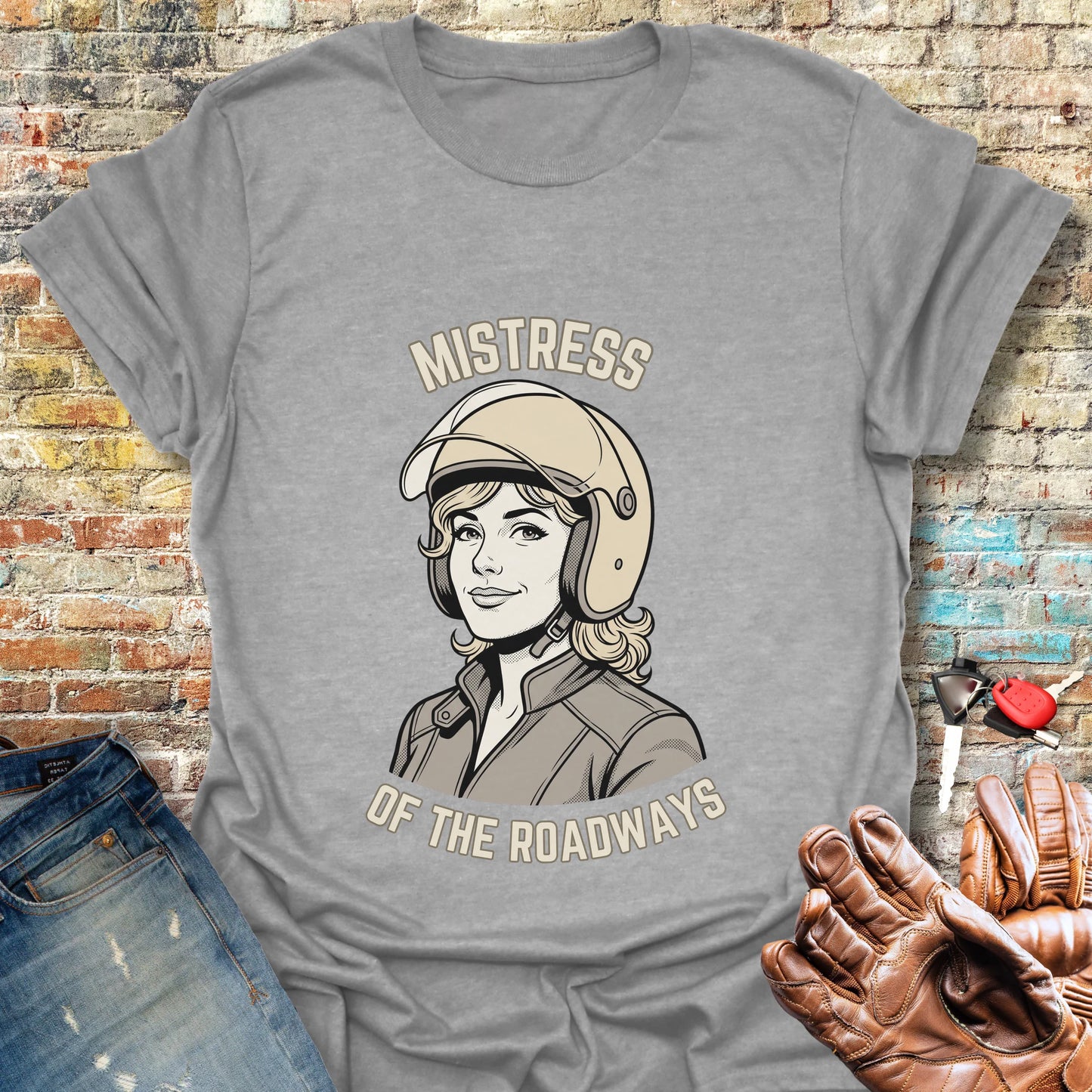 Mistress of the Roadways T-Shirt - Sport Grey