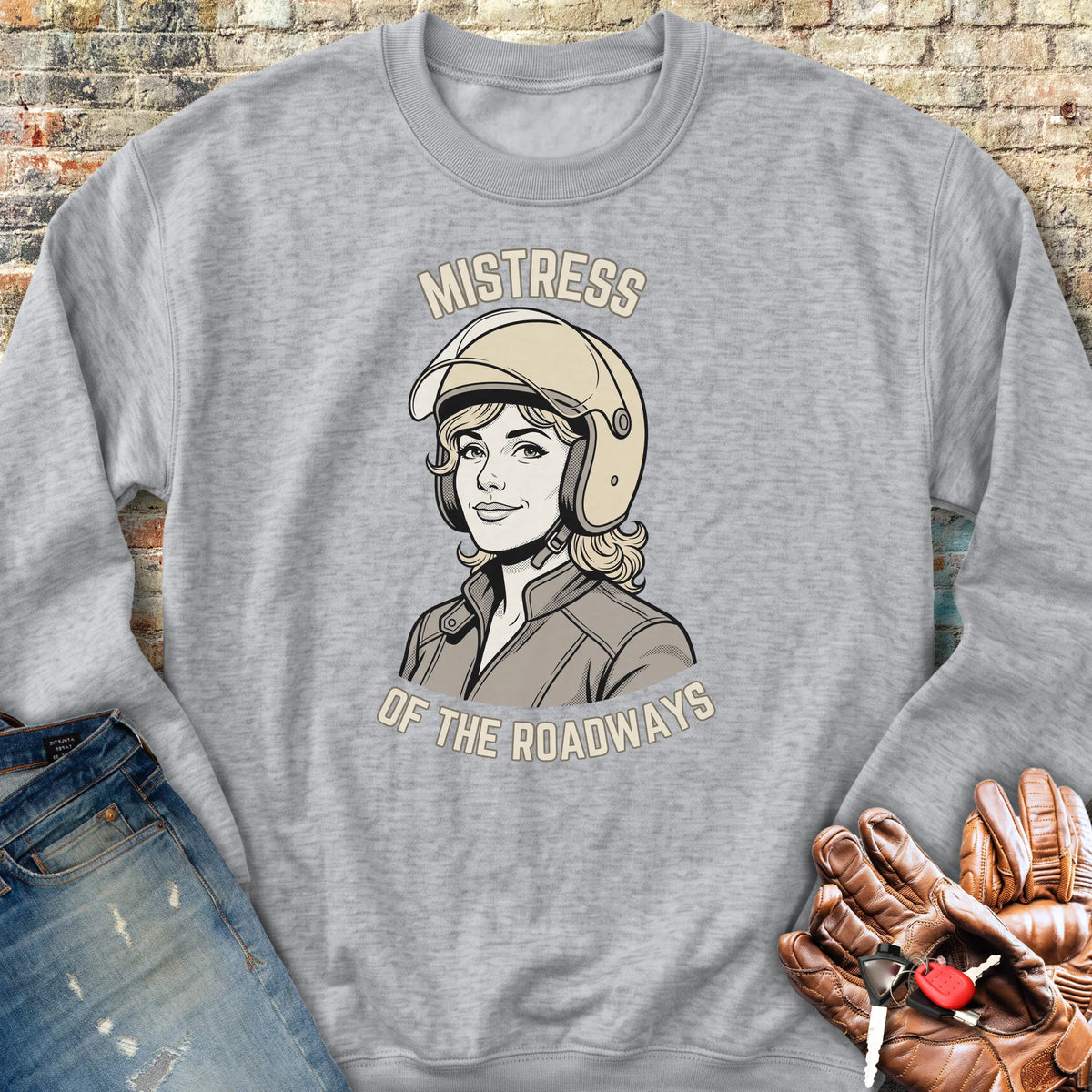 Mistress of the Roadways Sweatshirt - Sport Grey