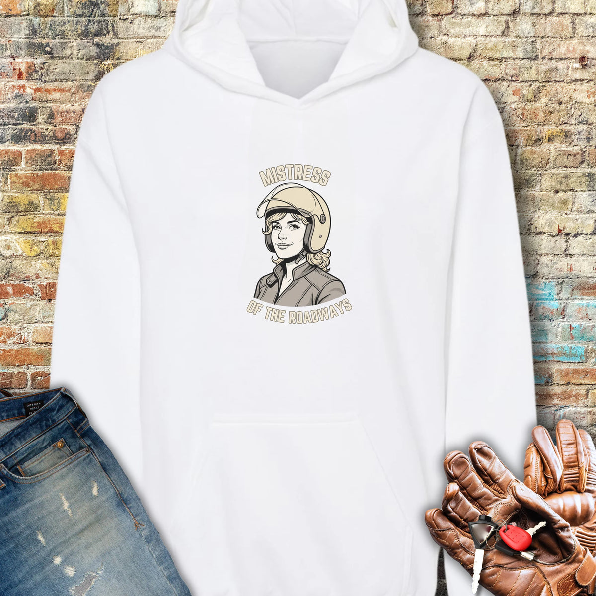 Mistress of the Roadways Hoodie - White