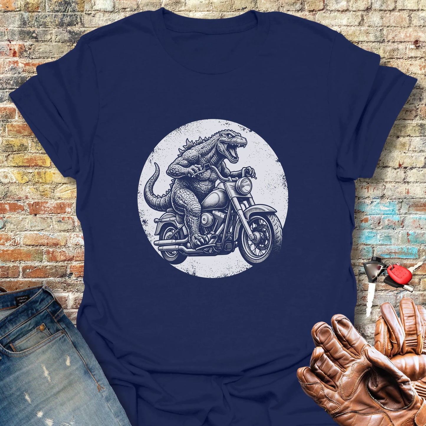 Monster Ride T-Shirt - Navy