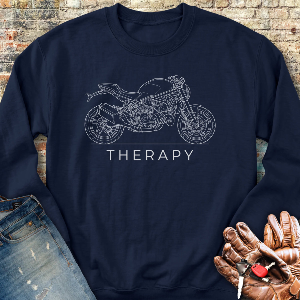 Monster Therapy Sweatshirt - Navy