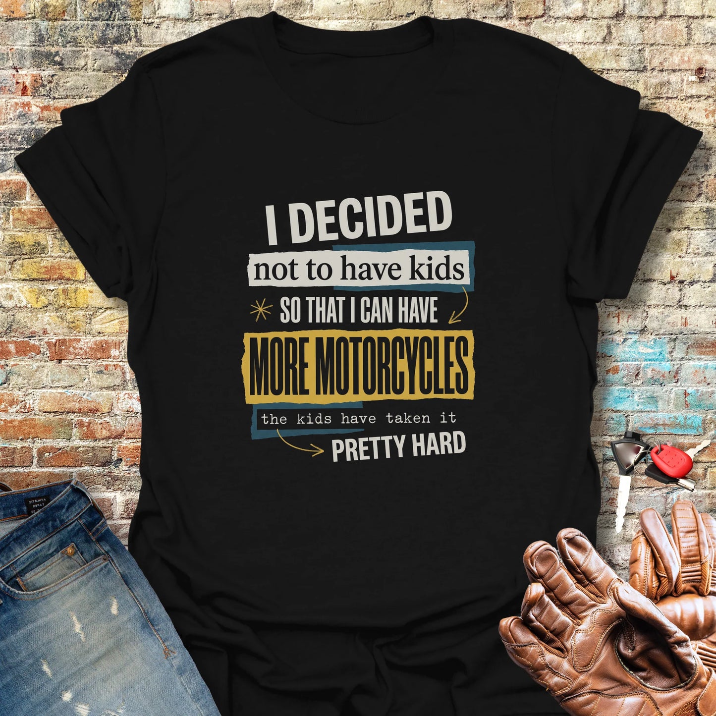 More Motorcycles T-Shirt - Black