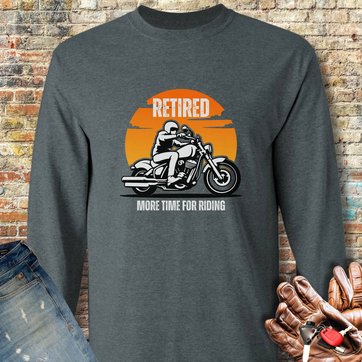 More Time Long Sleeve T-Shirt - Dark Heather