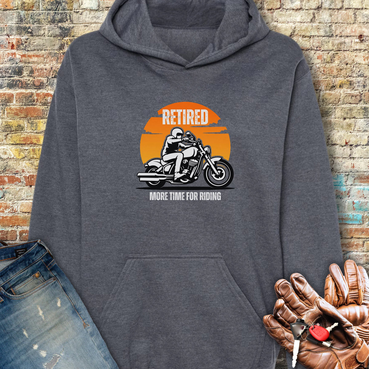 More Time Hoodie - Dark Heather