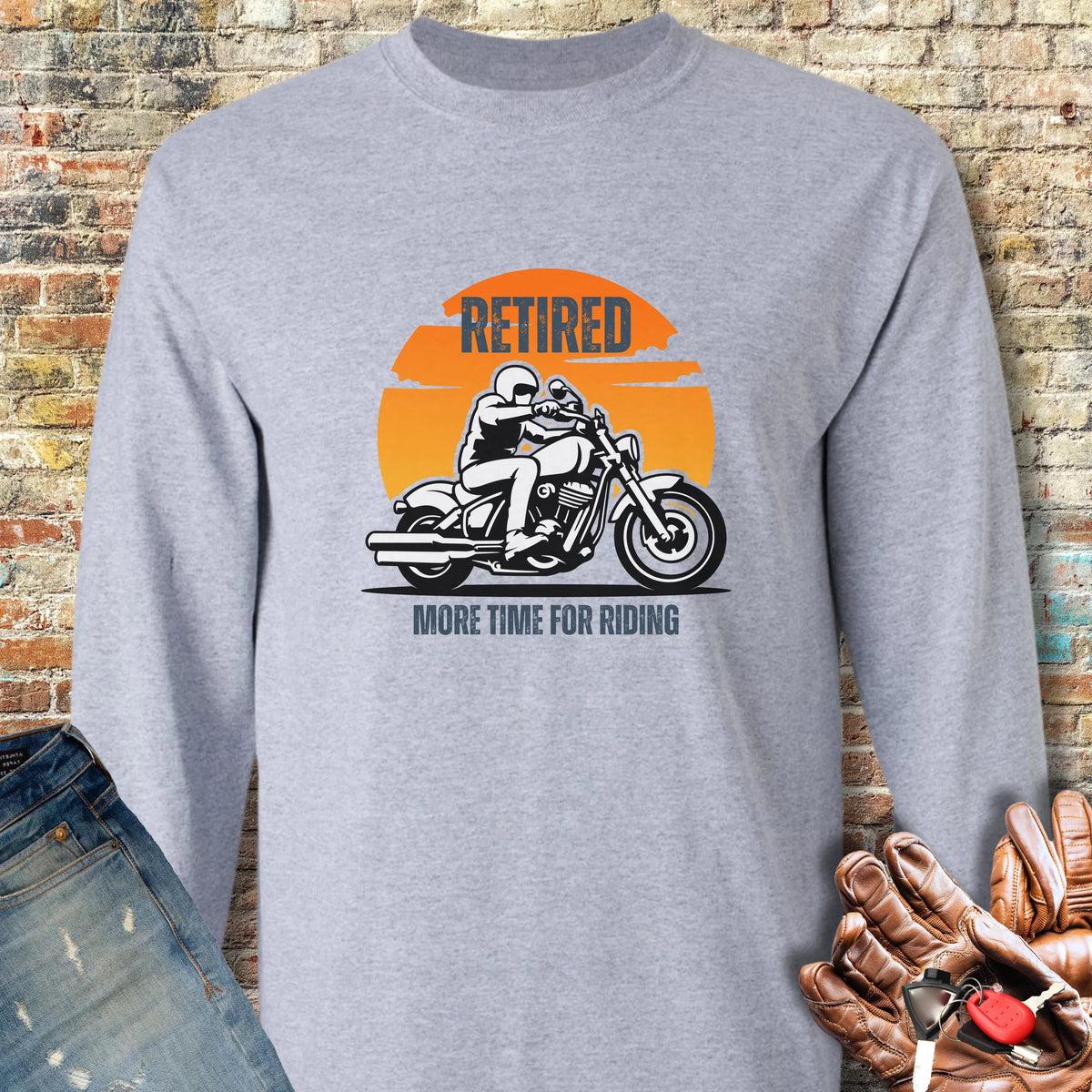 More Time Long Sleeve T-Shirt - Sport Grey