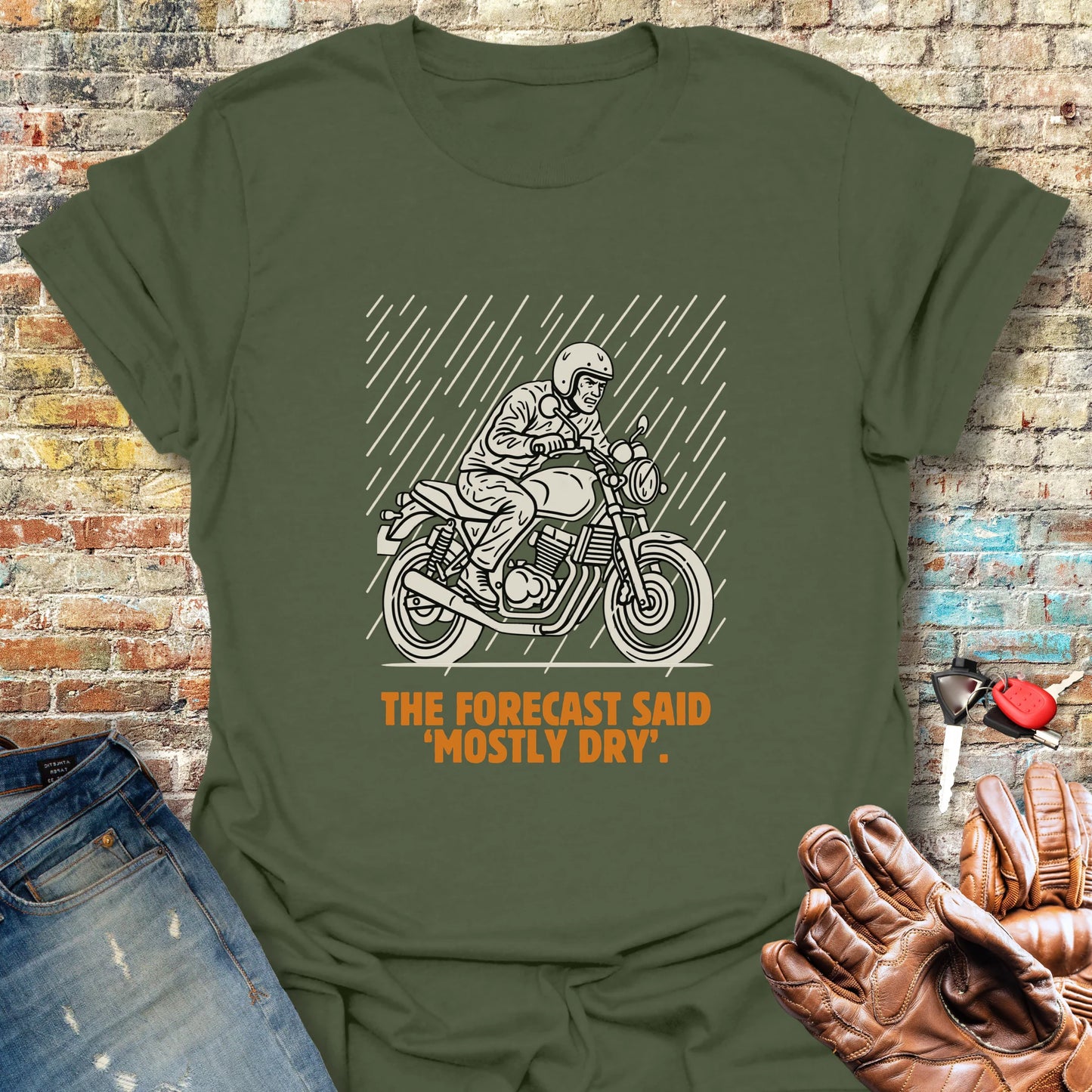Mostly Dry T-Shirt - Military Green