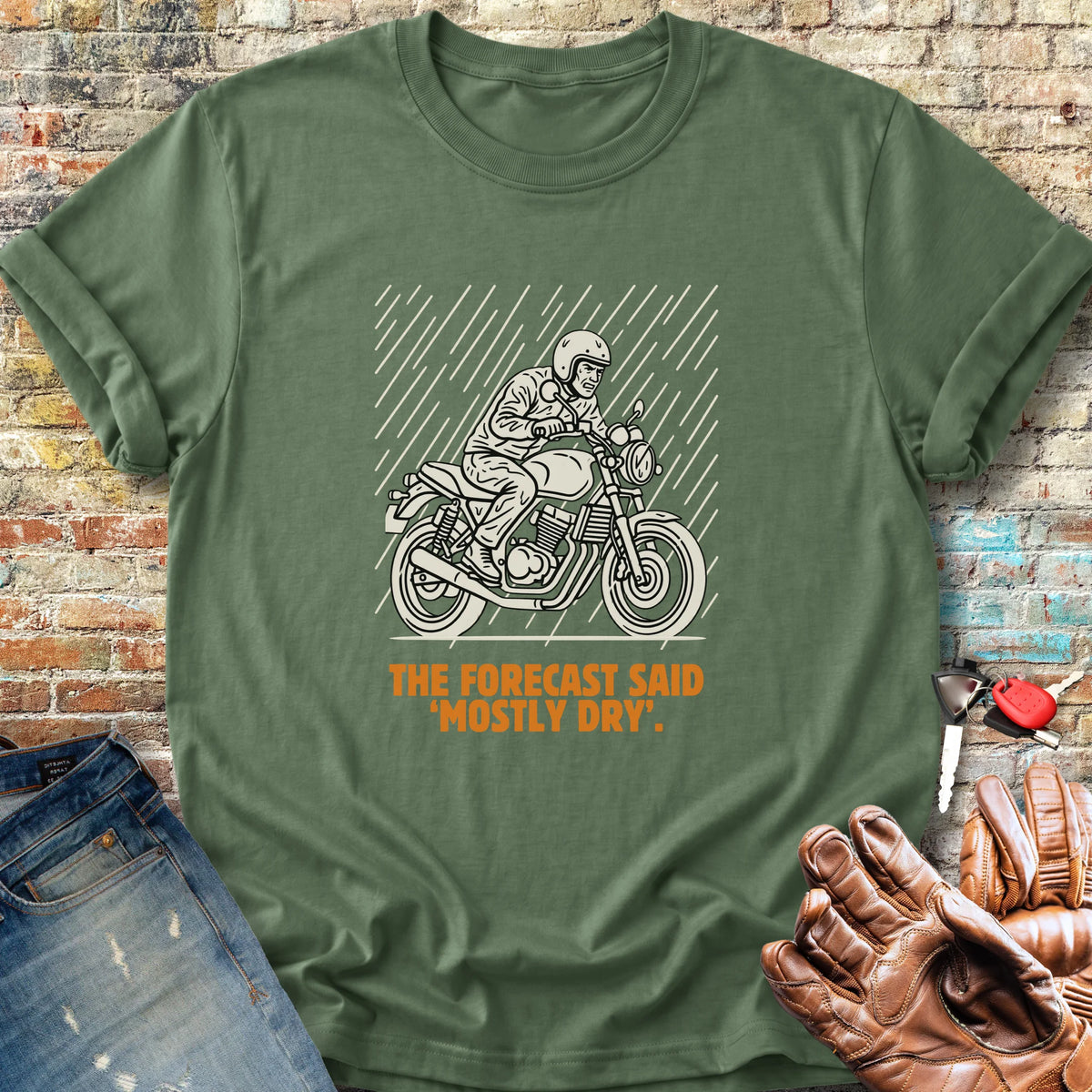 Mostly Dry Classic T-Shirt - Military Green