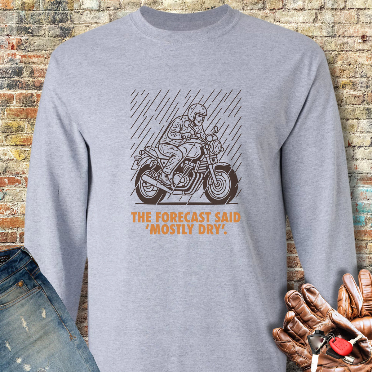 Mostly Dry Long Sleeve T-Shirt - Sport Grey