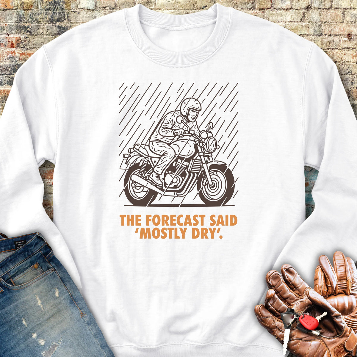 Mostly Dry Sweatshirt - White