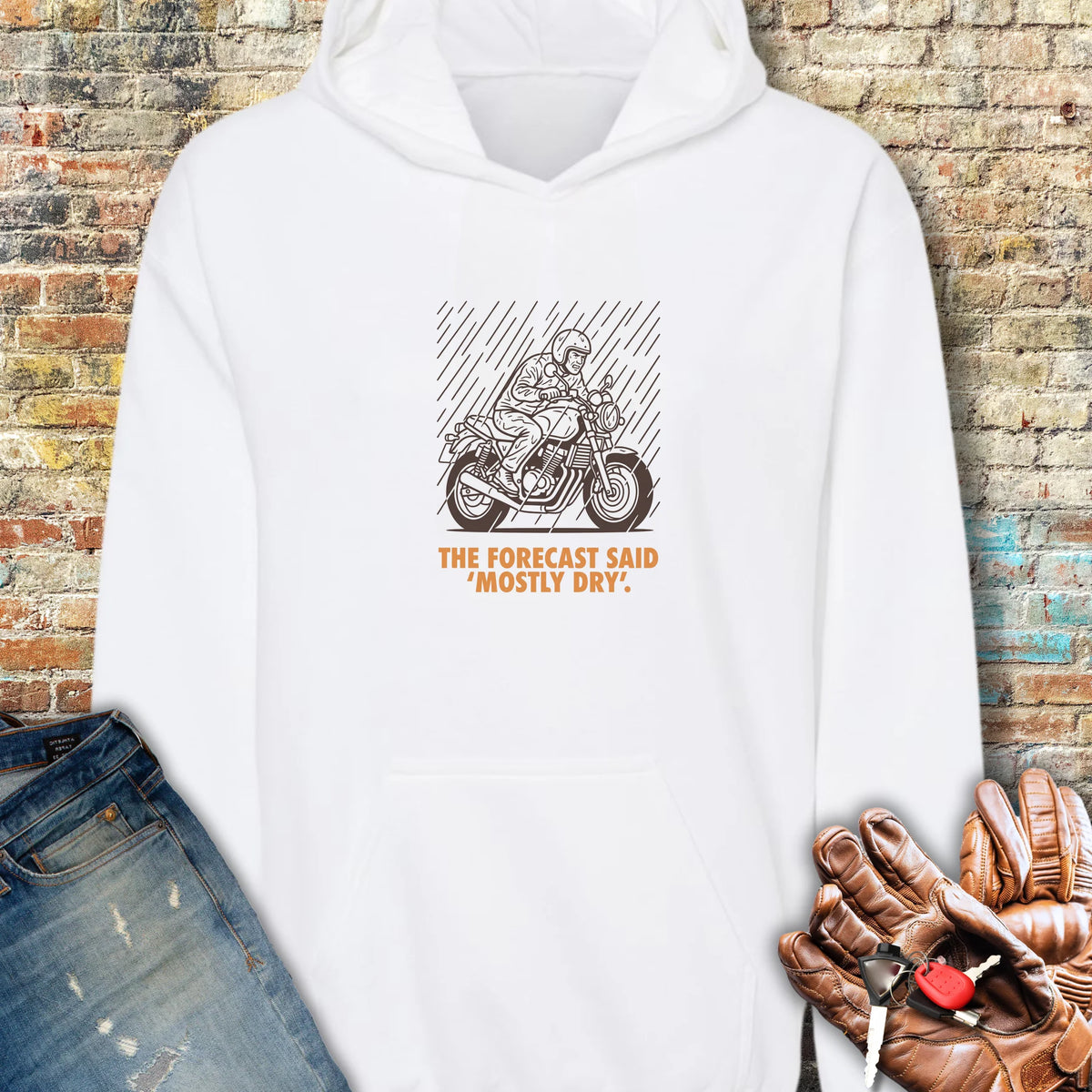 Mostly Dry Hoodie - White