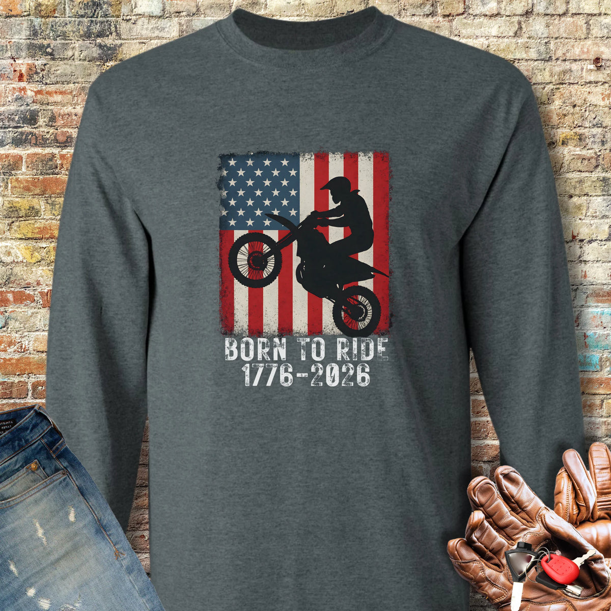 MotoX 250 Long Sleeve T-Shirt - Dark Heather