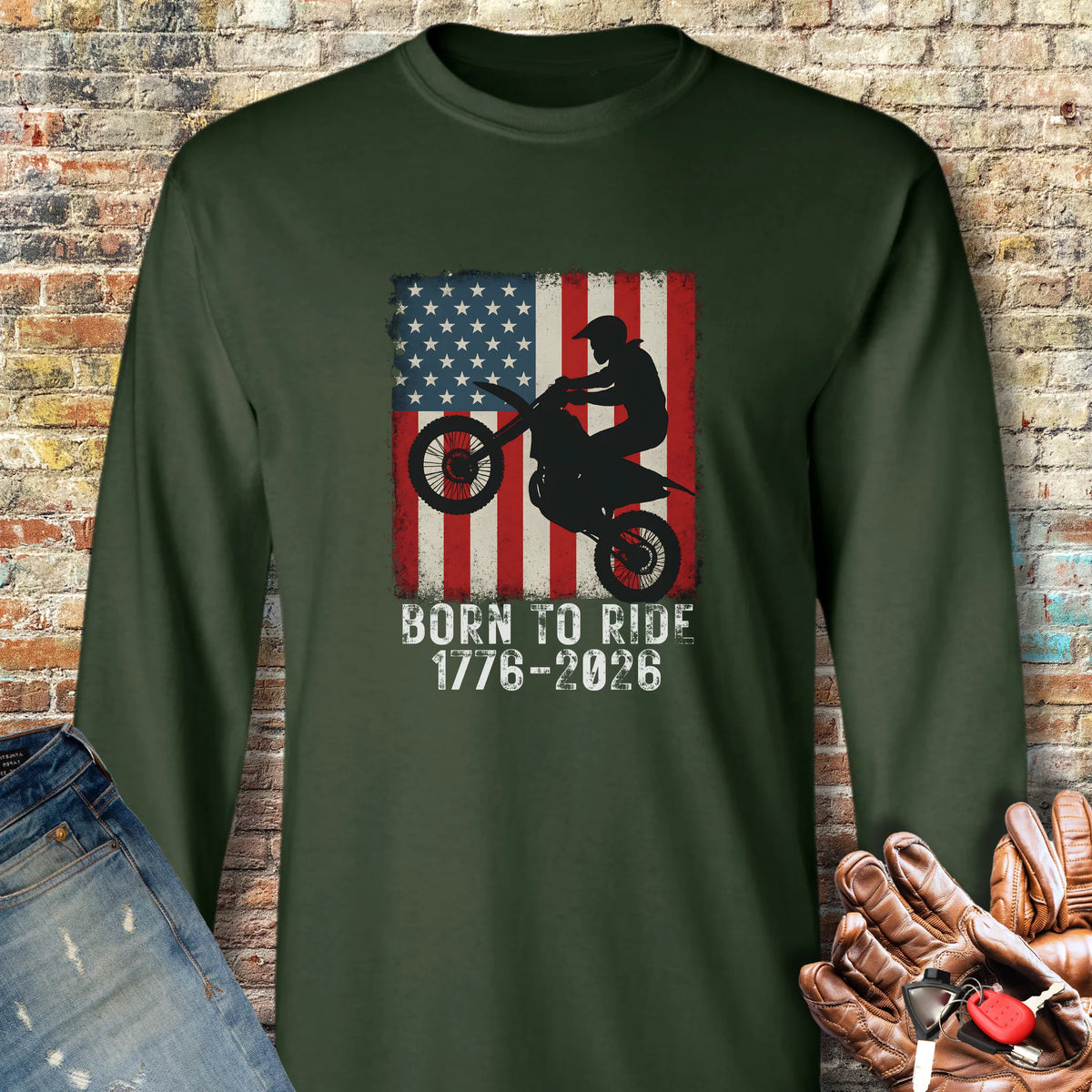 MotoX 250 Long Sleeve T-Shirt - Forest Green