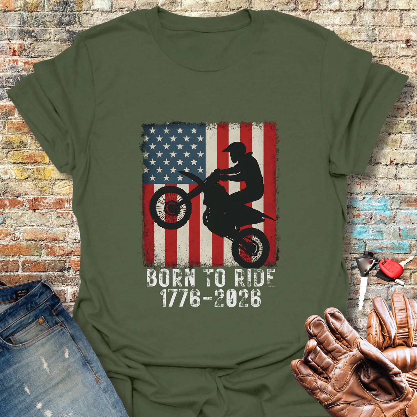MotoX 250 T-Shirt - Military Green