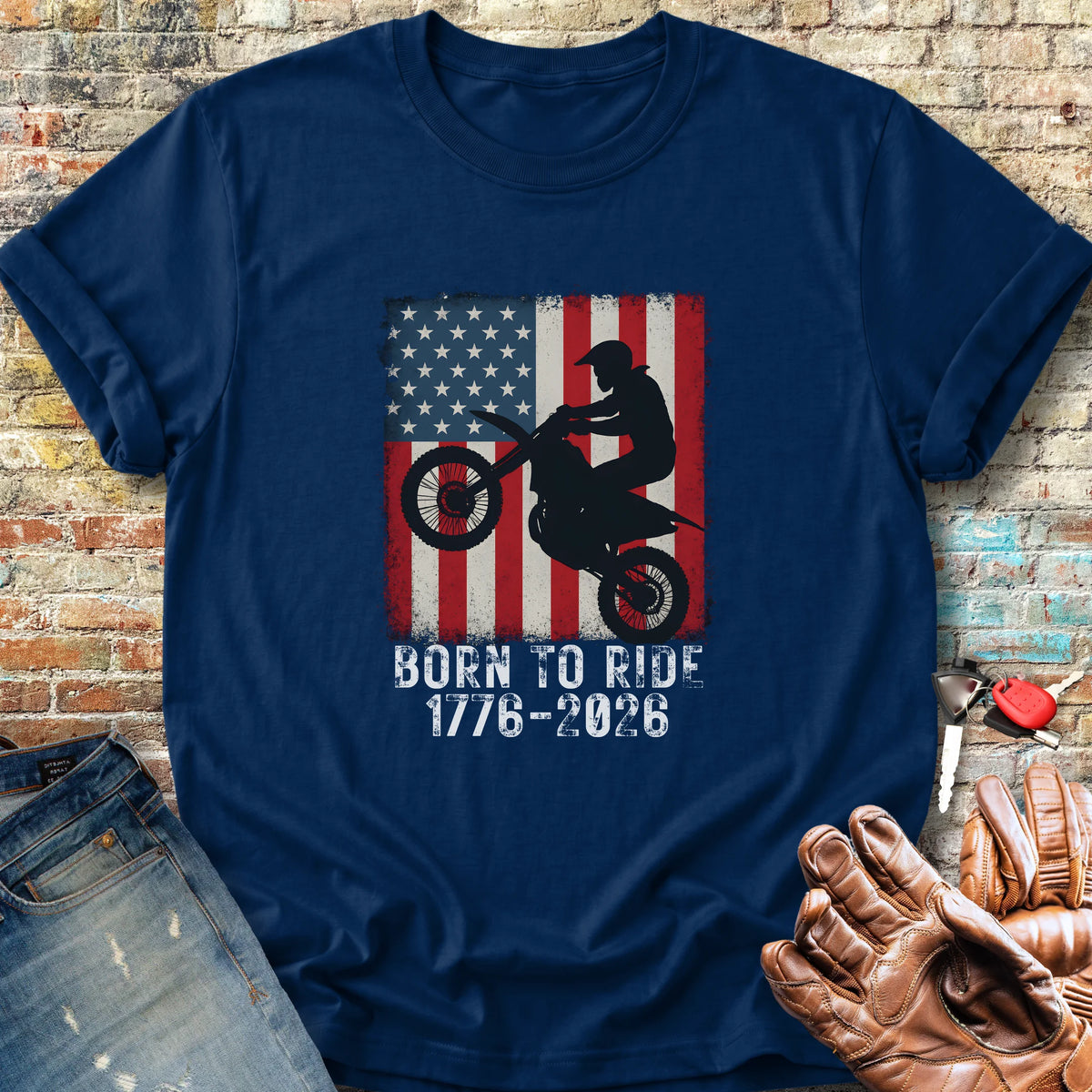 MotoX 250 Classic T-Shirt - Navy
