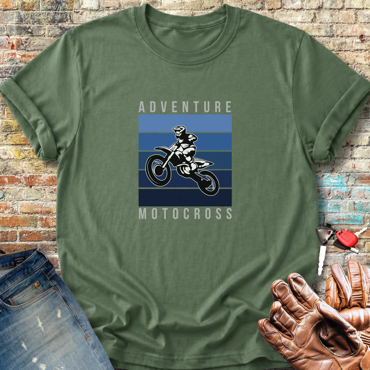 MotoX CA Classic T-Shirt - Military Green