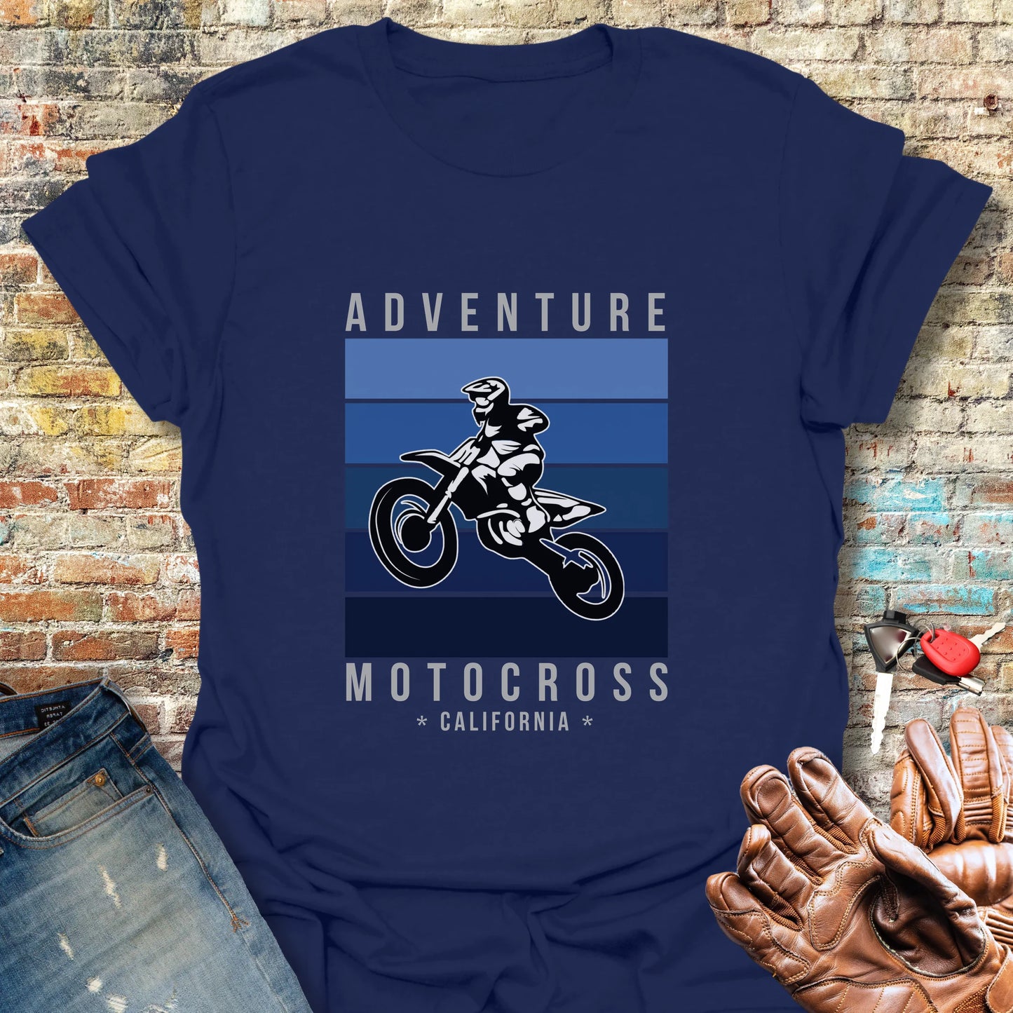 MotoX CA T-Shirt - Navy
