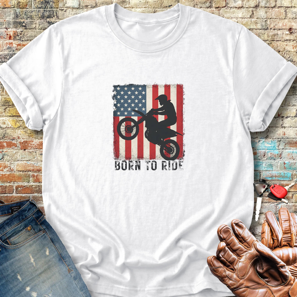 MotoX USA Classic T-Shirt - White