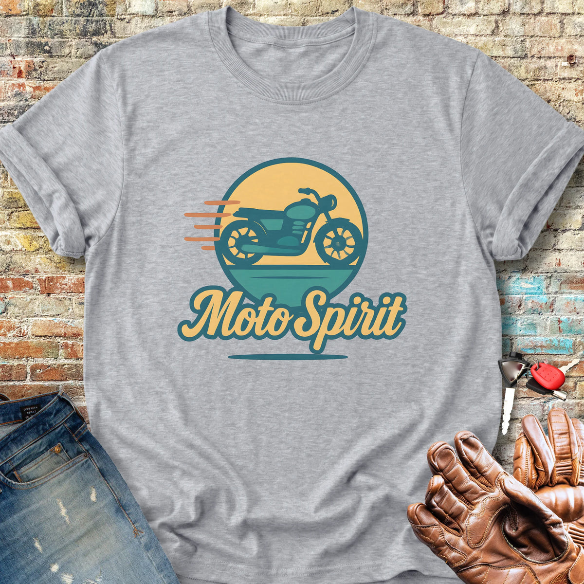 Moto Spirit Classic T-Shirt - Sport Grey