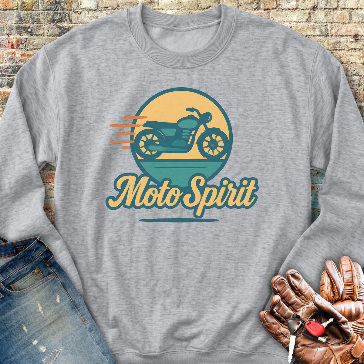Moto Spirit Sweatshirt - Sport Grey