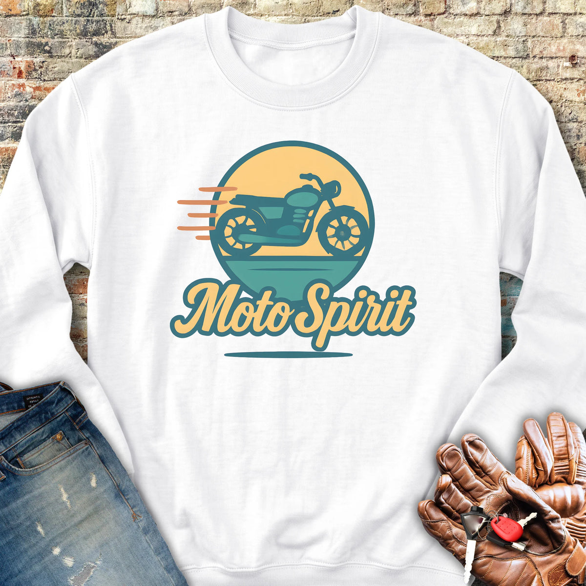 Moto Spirit Sweatshirt - White