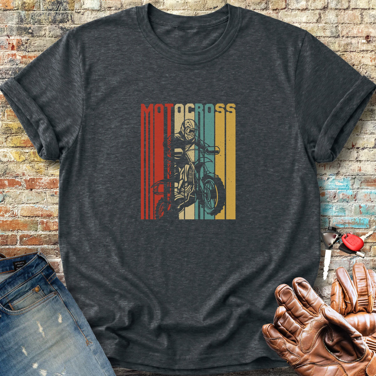 Motocross Classic T-Shirt - Dark Heather