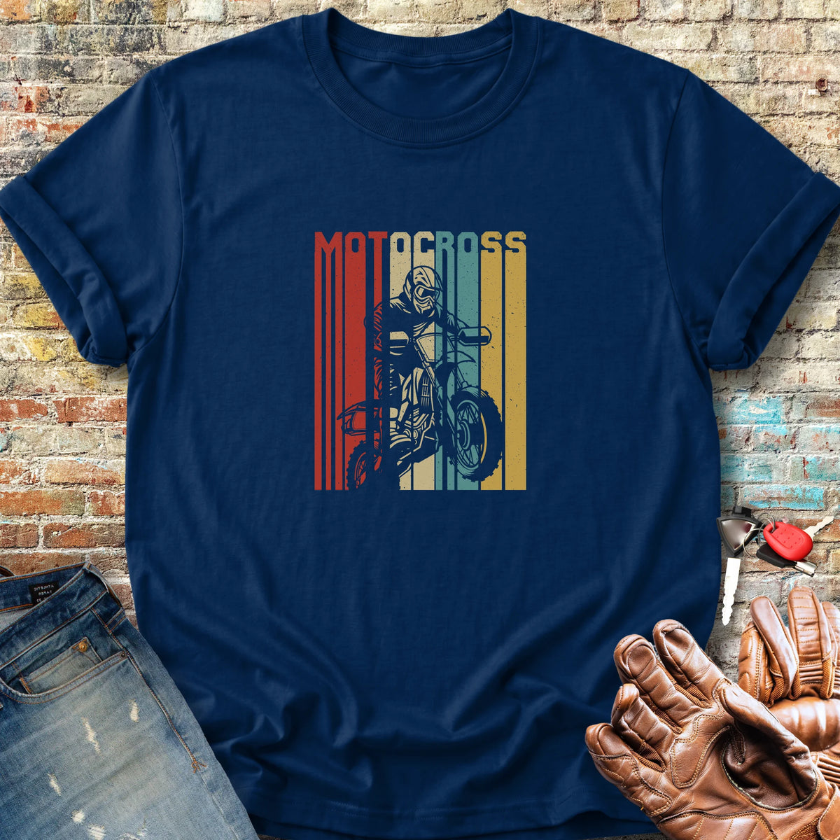 Motocross Classic T-Shirt - Navy