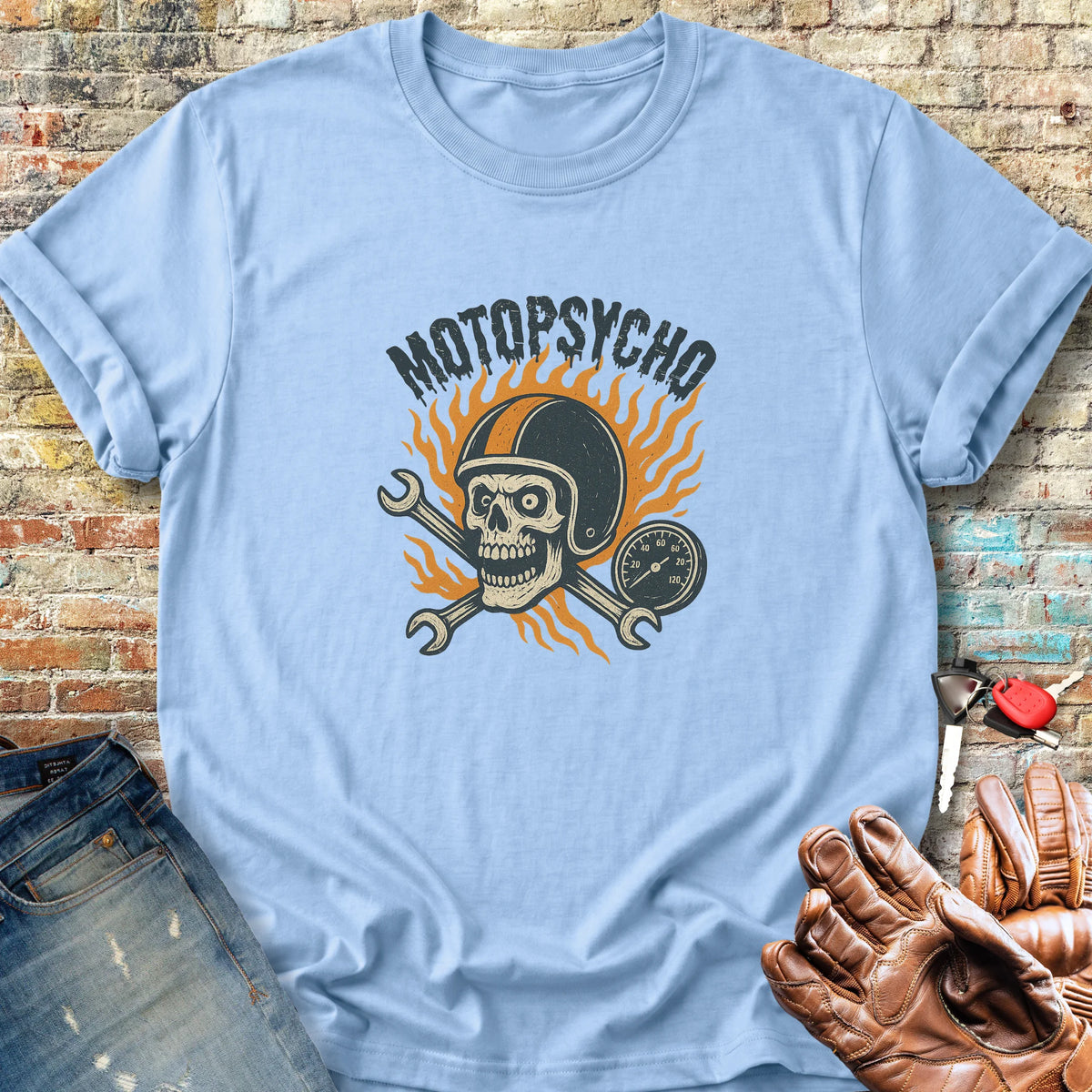 Motopsycho Classic T-Shirt - Light Blue