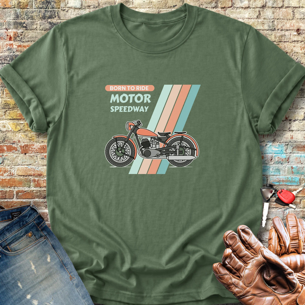 Motor Speedway Classic T-Shirt - Military Green