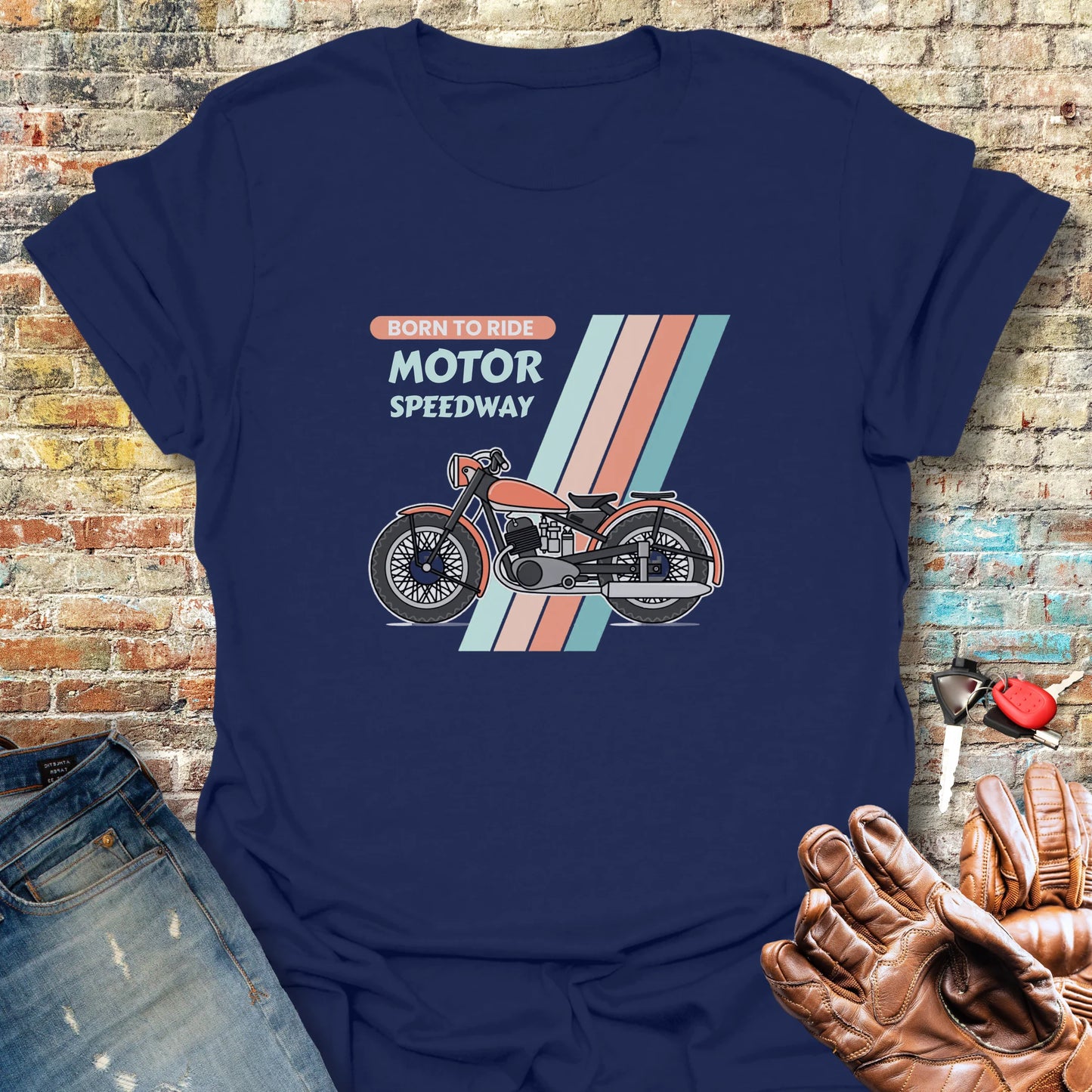 Motor Speedway T-Shirt - Navy