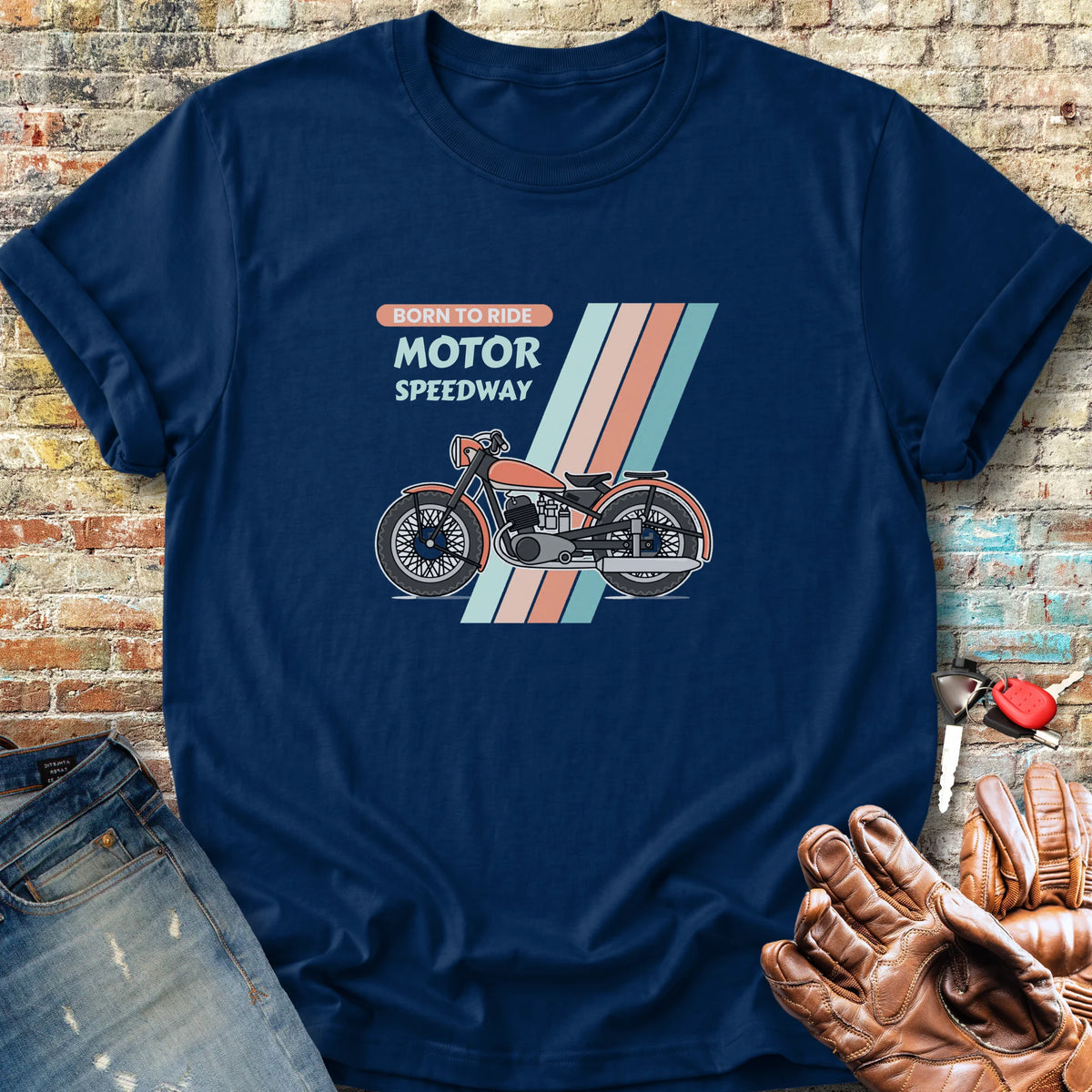 Motor Speedway Classic T-Shirt - Navy