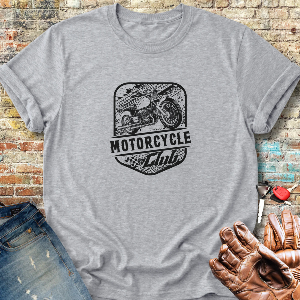 Motorcycle Club Classic T-Shirt - Sport Grey