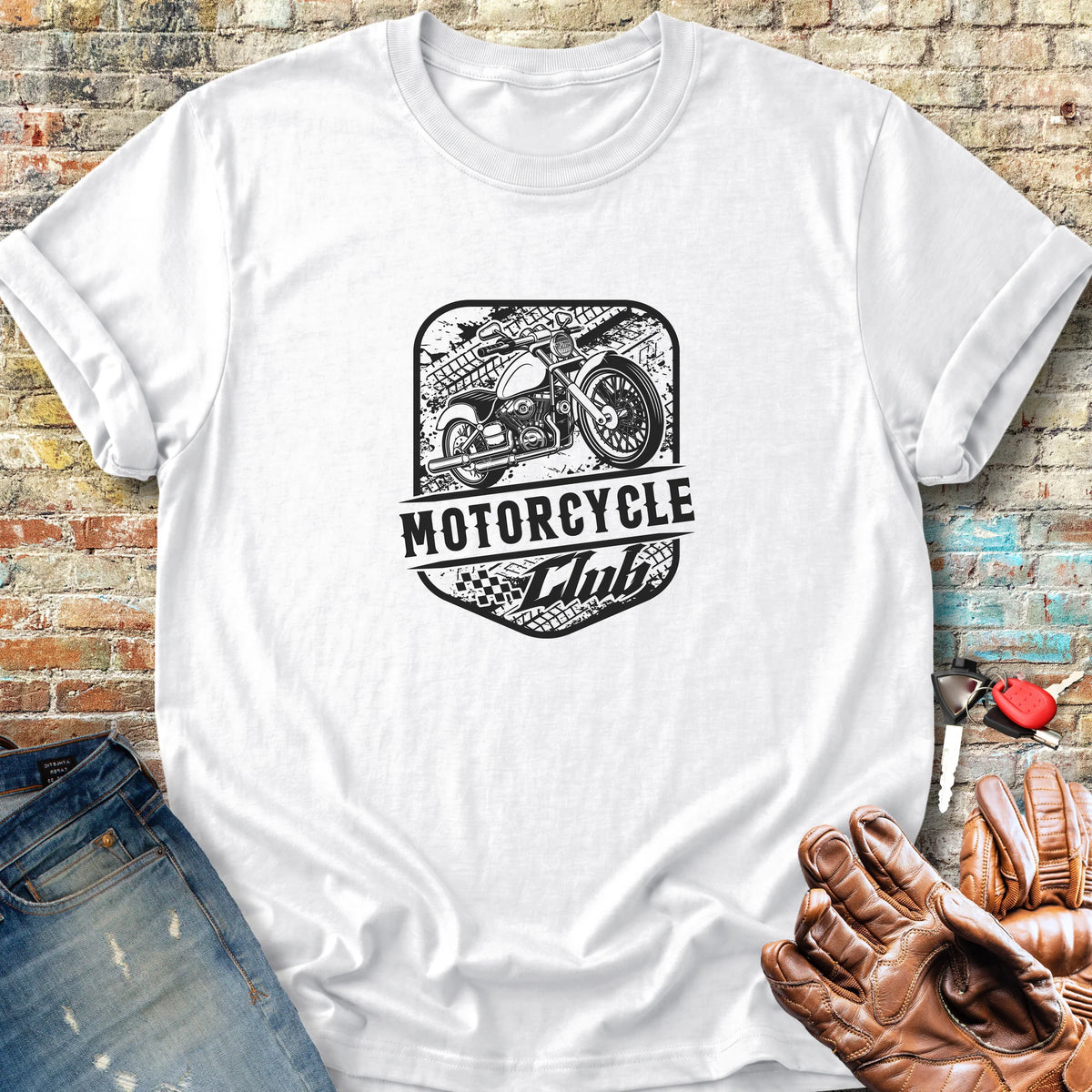 Motorcycle Club Classic T-Shirt - White