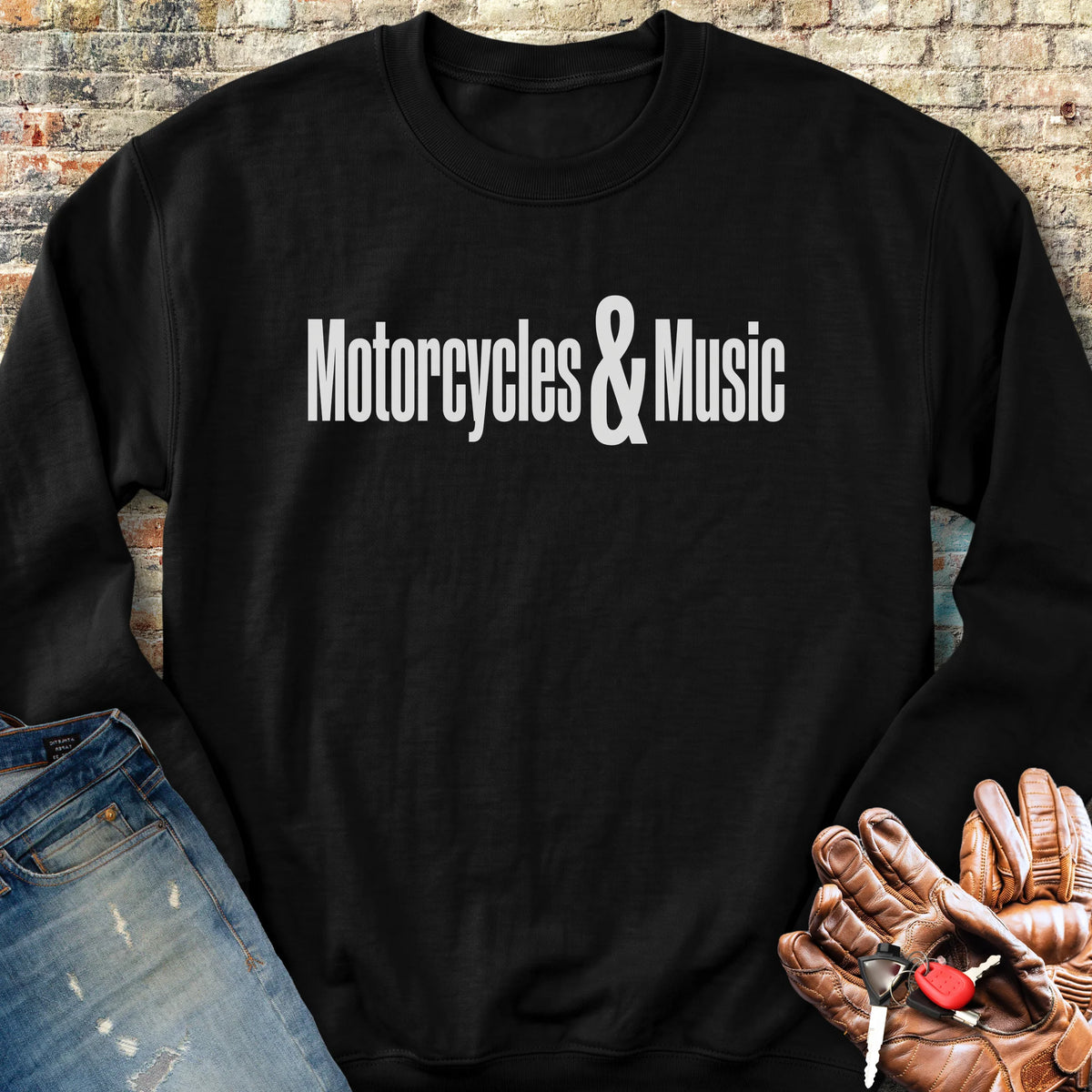 Motorcycles & Music Sweatshirt - Black