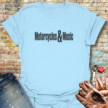 Motorcycles & Music - Light Blue