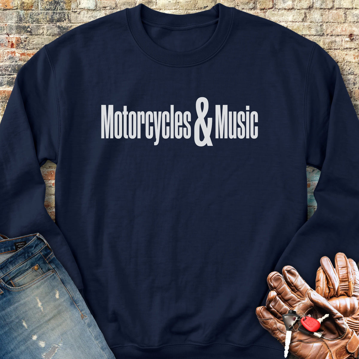 Motorcycles & Music Sweatshirt - Navy