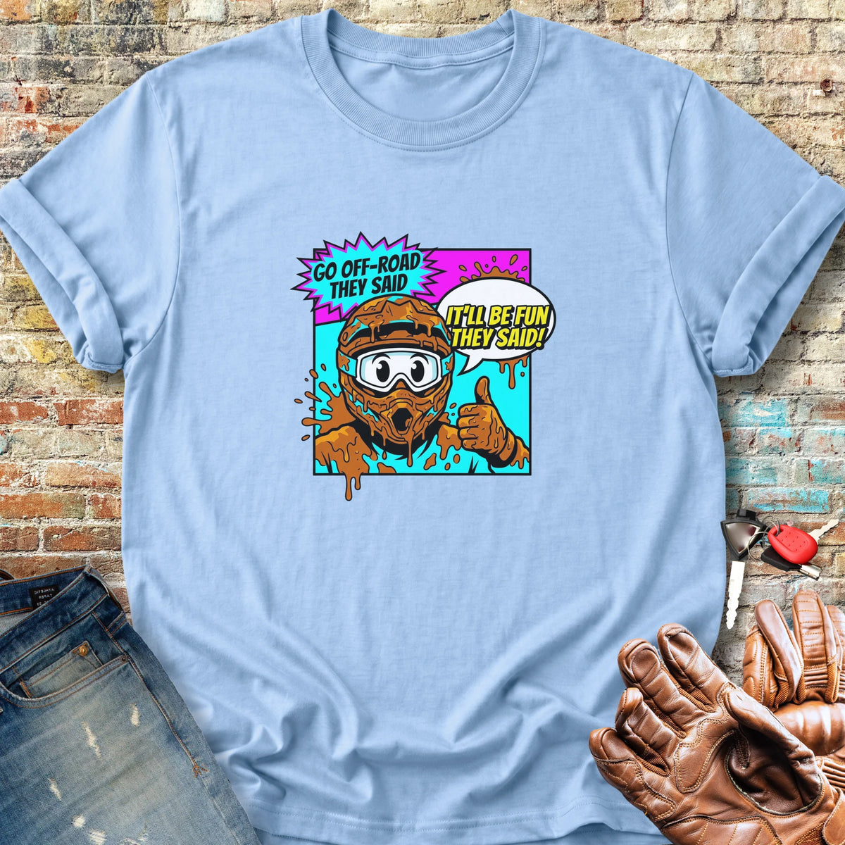 Muddy Classic T-Shirt - Light Blue