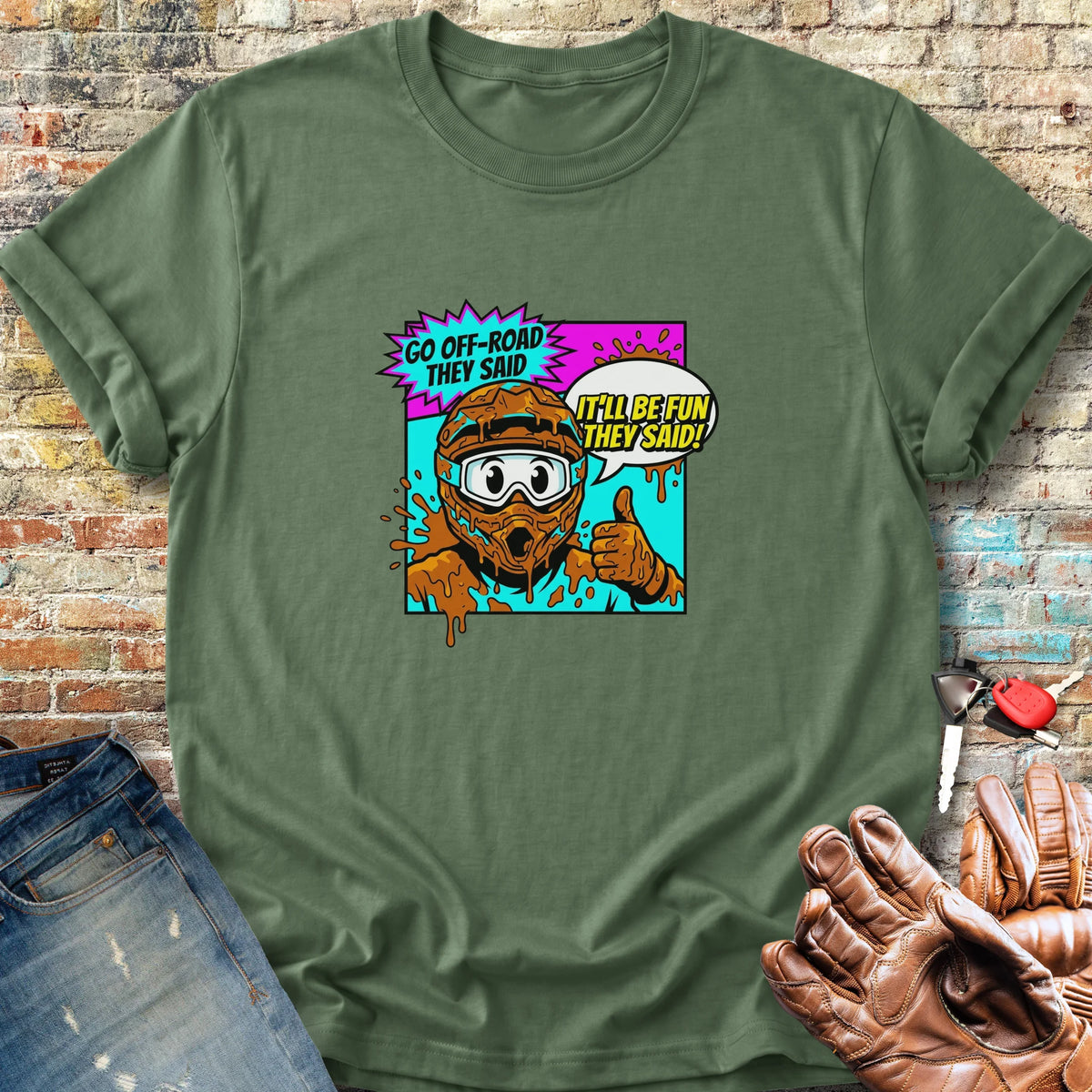 Muddy Classic T-Shirt - Military Green