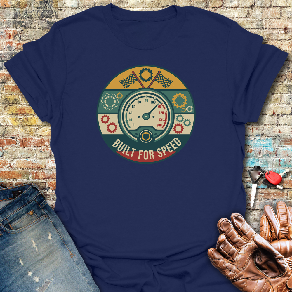Built For Speed T-Shirt - Navy