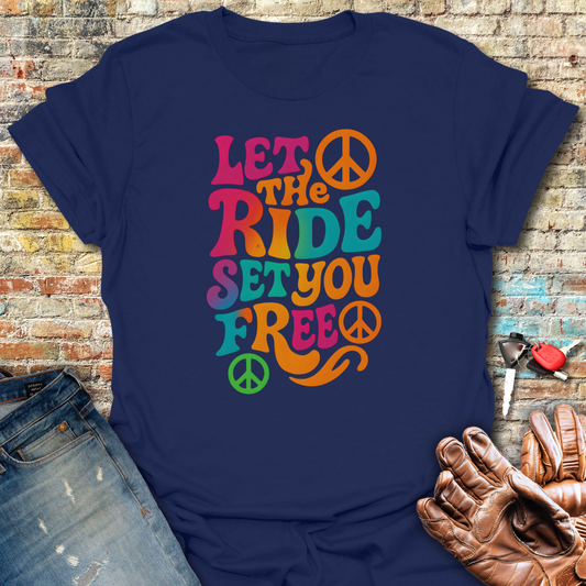 Let The Ride T-Shirt - Navy