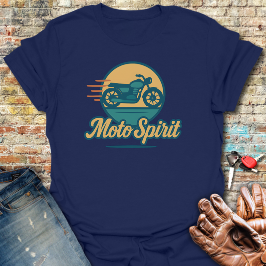 Moto Spirit T-Shirt - Navy