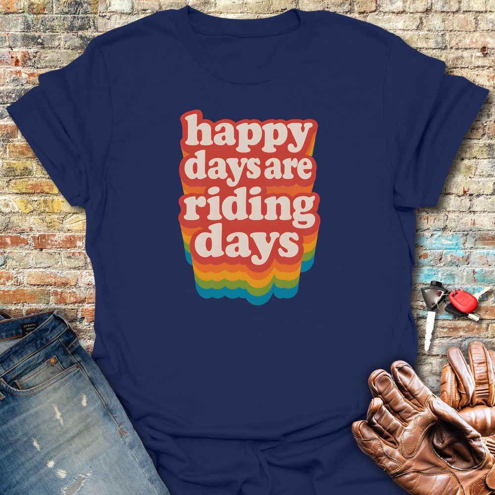 Happy Days T-Shirt - Navy